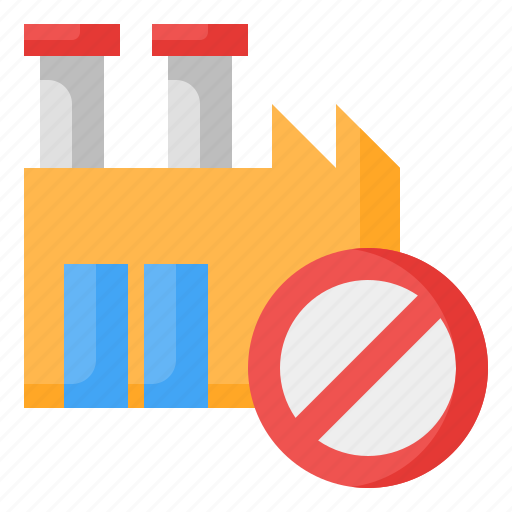 Bankruptcy, bankrupt, insolvency, closed, factory, industry, building icon - Download on Iconfinder