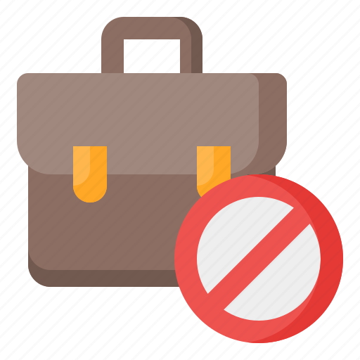Job loss, jobless, unemployed, fired, layoff, dismissal, briefcase icon - Download on Iconfinder