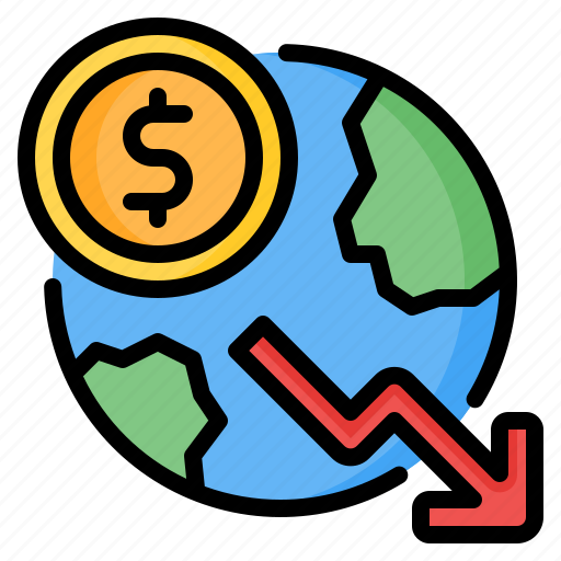 Economic, economy, crisis, recession, bankruptcy, decrease, global icon - Download on Iconfinder
