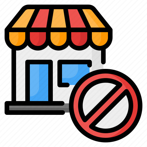 Bankruptcy, bankrupt, insolvency, closed, store, shop, building icon - Download on Iconfinder