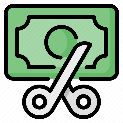 Money, cash, cost, loss, cut, cutting, scissors icon - Download on Iconfinder
