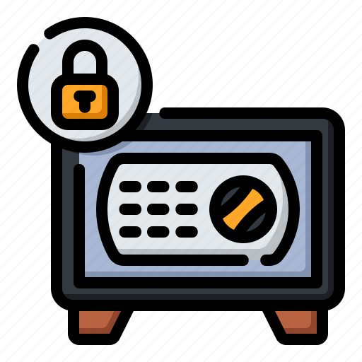Lock, safebox, deposit, banking, security, protection icon - Download on Iconfinder