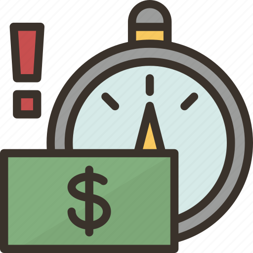 Payment, late, overdue, crisis, delay icon - Download on Iconfinder