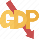 gdp, negative, decline, domestic, economic