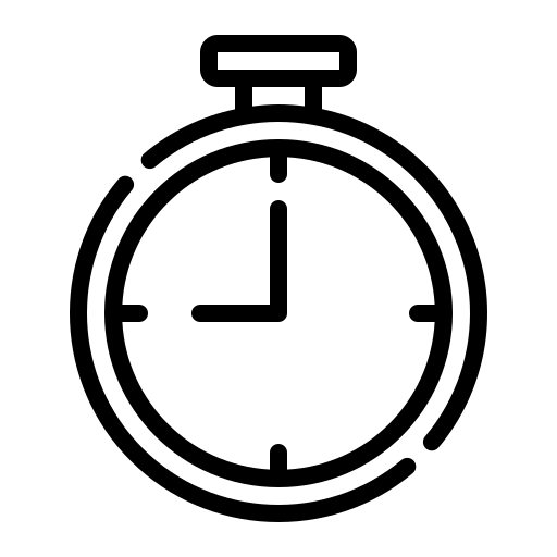Time, chrono, fortyfive, three, quarters, chronometer, stopwatch icon - Download on Iconfinder