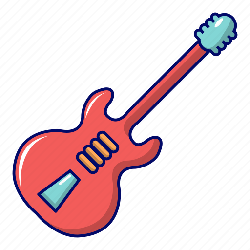 Cartoon, electric, grunge, guitar, logo, music, retro icon - Download on  Iconfinder
