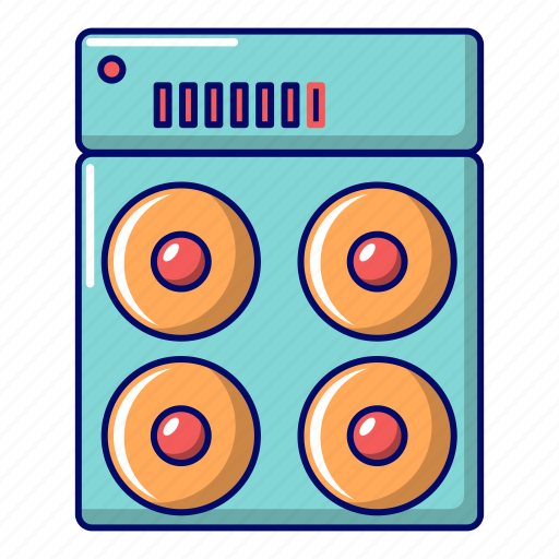 Box, cartoon, music, party, retro, speaker, technology icon - Download on Iconfinder