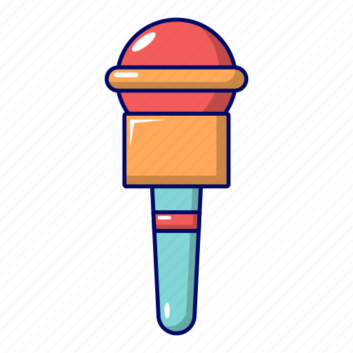 Cartoon, microphone, music, radio, silhouette, sing, technology icon - Download on Iconfinder