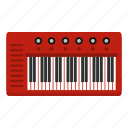 instrument, key, keyboard, music, musical, piano, synthesizer