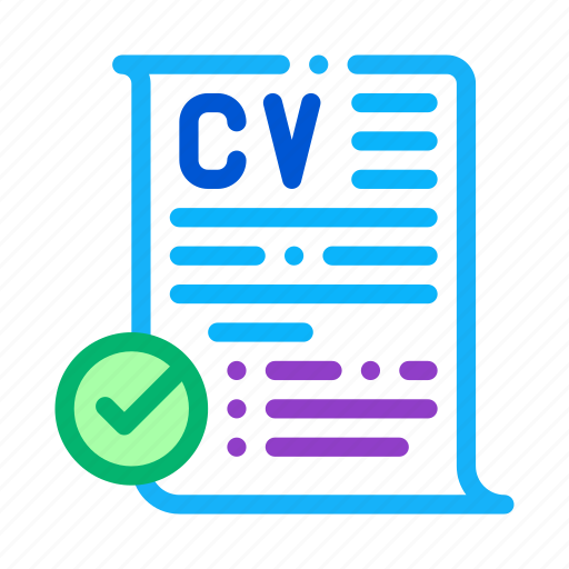 Confirmed, curriculum, cv, recruitment, research, resume, vitae icon - Download on Iconfinder