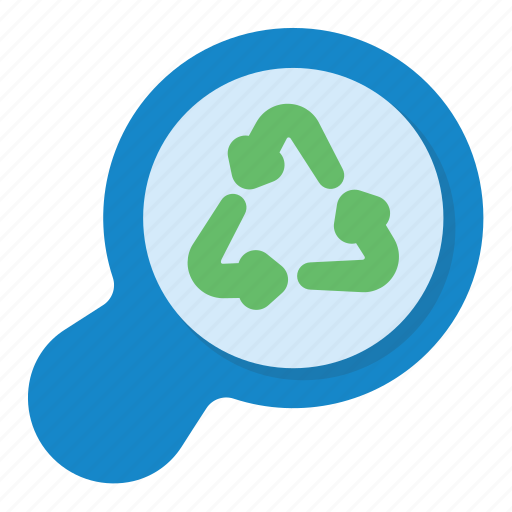 Find, recycle, search, arrows, eco, ecology, magnifier icon - Download on Iconfinder