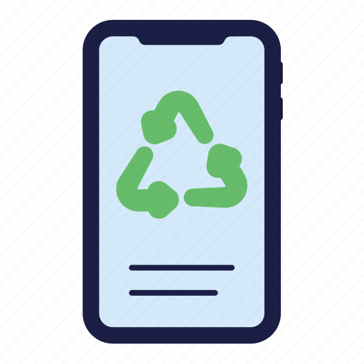 Smartphone, gadget, device, electronic, recycle, reuse, green icon - Download on Iconfinder