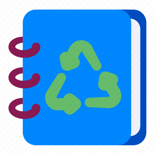 Book, recycle, education, reuse, material, environment icon - Download on Iconfinder