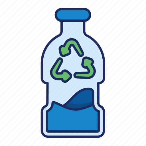 Water, bottle, recycle, reuse, drop, plastic icon - Download on Iconfinder