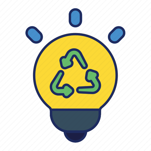Environmental, bulb, lamp, light, recycle, reuse, energy icon - Download on Iconfinder