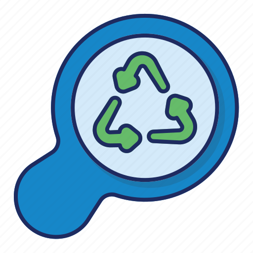 Find, recycle, search, arrows, eco, ecology, magnifier icon - Download on Iconfinder