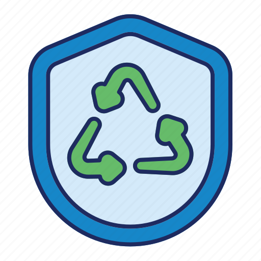 Shield, ecology, recycle, recycling, protect icon - Download on Iconfinder