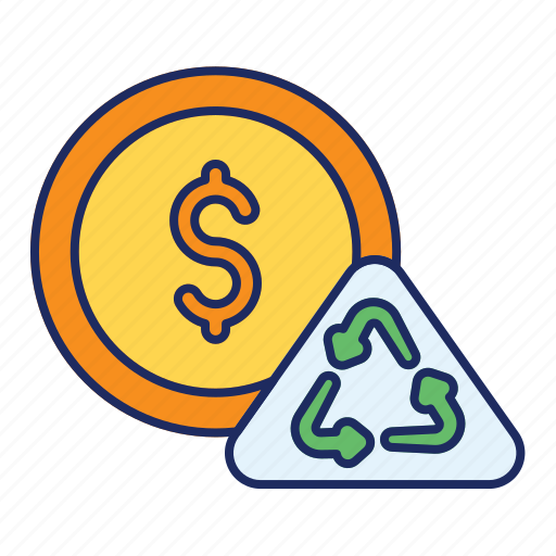 Cash, coin, dollar, flow, money, recycle, revenues icon - Download on Iconfinder