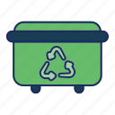 recycle, bin, trash, can, garbage, waste, dustbin