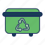 recycle, bin, trash, can, garbage, waste, dustbin 