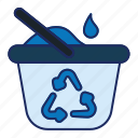 water, bucket, recycle, drop, reuse, refill