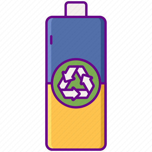 Battery, batteries, recycled icon - Download on Iconfinder