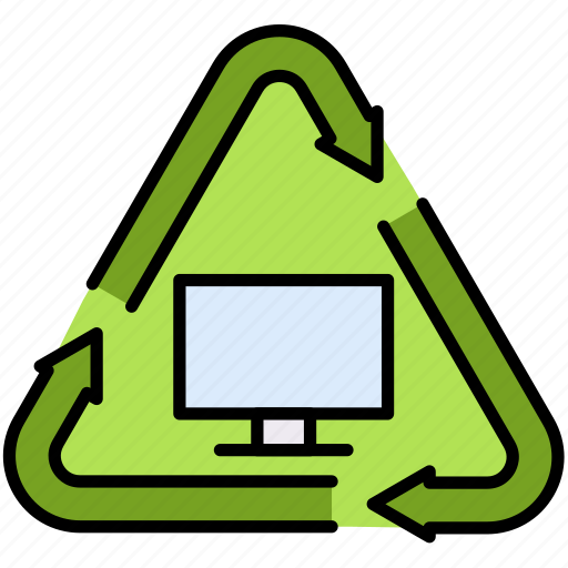 Recycling, electronics, or, television, screen icon - Download on Iconfinder