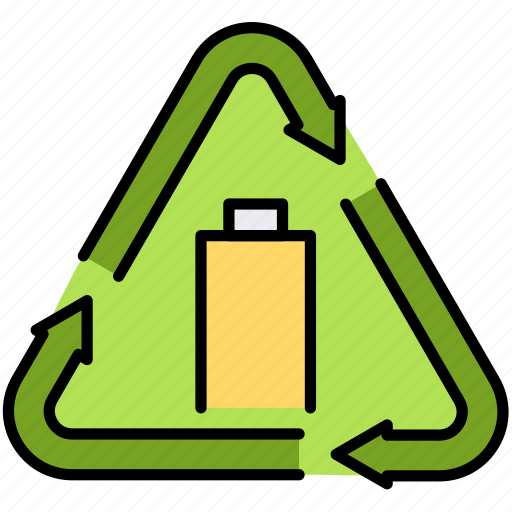 Recycling, or, rechargeable, battery icon - Download on Iconfinder