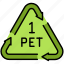 recycling, polyethylene, or, pet 