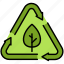 recycling, tree, symbol, or, ecologic 