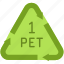 green, polyethylene, or, pet 