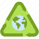 recycling, globe, or, planet, earth