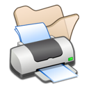 beige, folder, printer