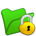 folder, green, locked