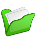 folder, documents, green folder