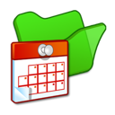 folder, green, scheduled, tasks