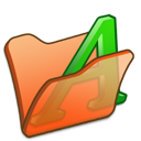 folder, orange, font