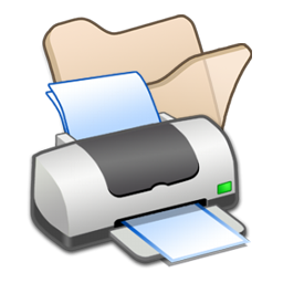 beige, folder, printer 