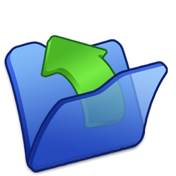 Blue, folder, parent icon - Free download on Iconfinder