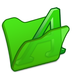 Folder, green, font icon - Free download on Iconfinder