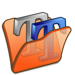 Folder, orange, font icon - Free download on Iconfinder