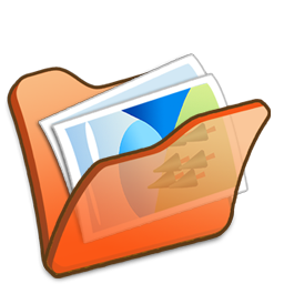 Circle, mypictures, orange icon - Free download