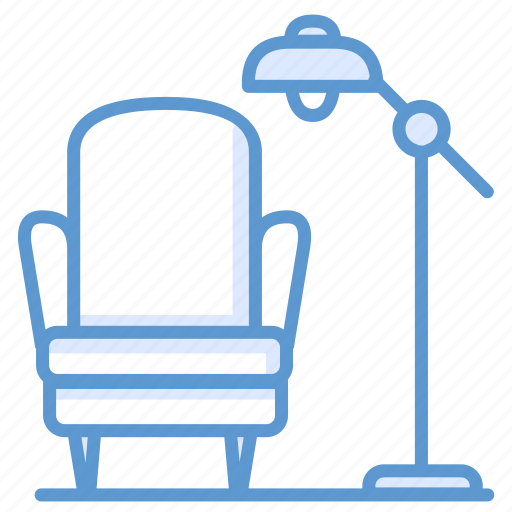 Armchair, chair, furniture, home, lamp icon - Download on Iconfinder
