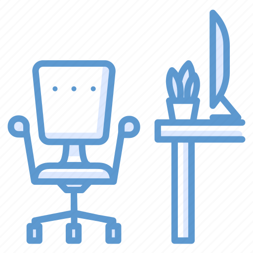 Armchair, business, chair, monitor, office, workplace, workspace icon - Download on Iconfinder