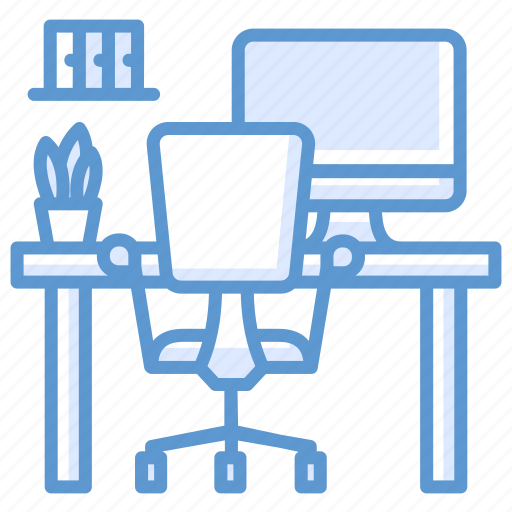 Armchair, business, monitor, office, workplace, workspace icon - Download on Iconfinder