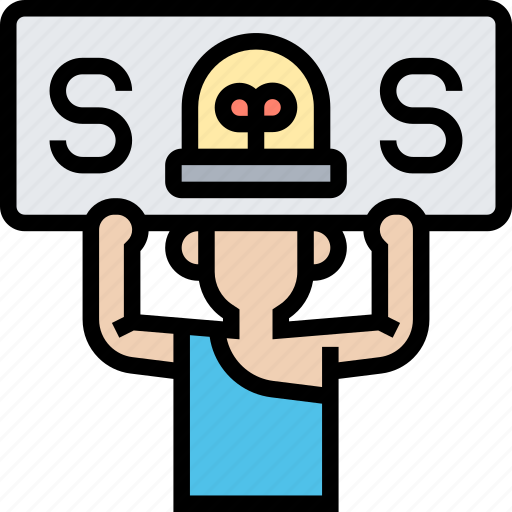 Sos, help, sign, message, emergency icon - Download on Iconfinder