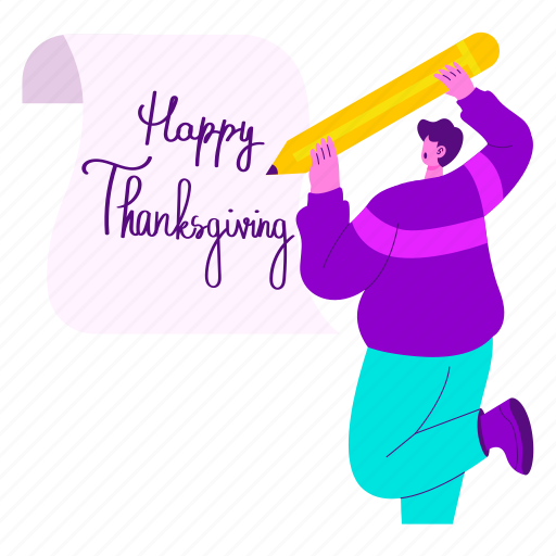 Write, cards, happy thanksgiving, greetings, pencil, thanksgiving, thanksgiving day illustration - Download on Iconfinder