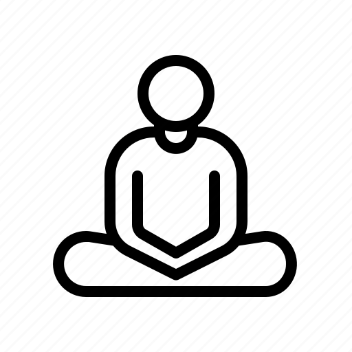 Meditation, meditating, health, yoga, relaxation, lifestyle icon - Download on Iconfinder