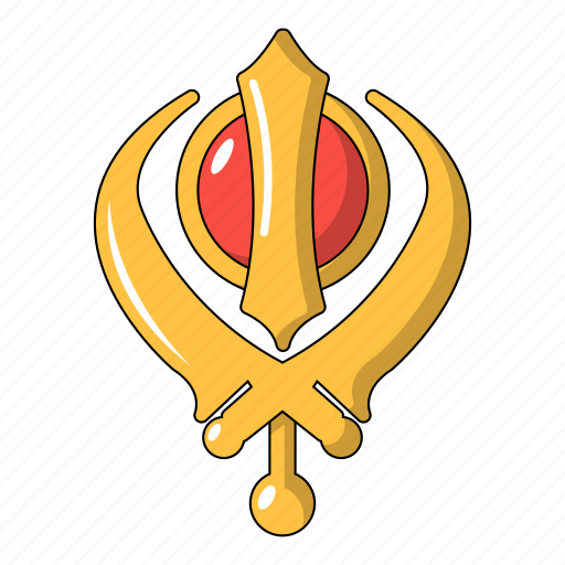 Cartoon, computer, faith, khanda, religion, sikhism, tattoo icon - Download on Iconfinder