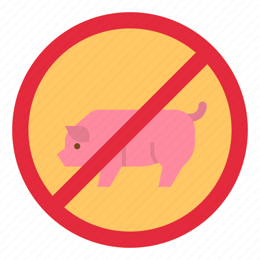Forbidden, no, pig, pork, prohibition icon - Download on Iconfinder
